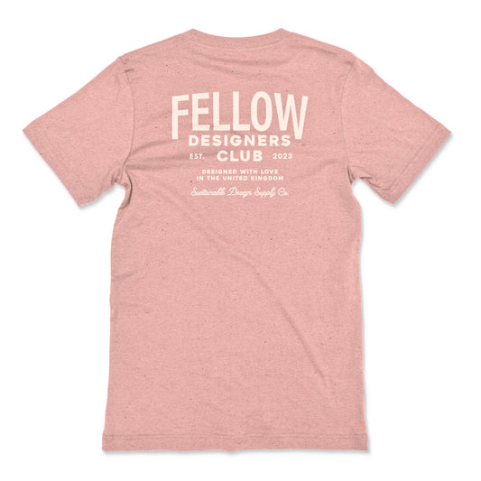 SUPPLY CO. WOMENS RELAXED FIT TEE - SUNSET PINK